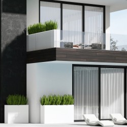 Novia Fioriere Acciaio 80x44x120H